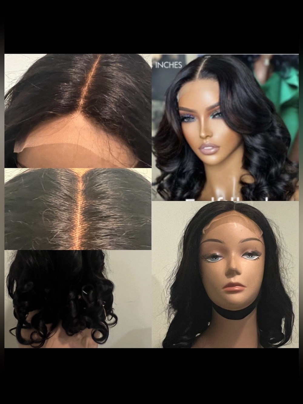 Natural Black 5x5 Closure Wig Pre-Plucked Bleached Knots